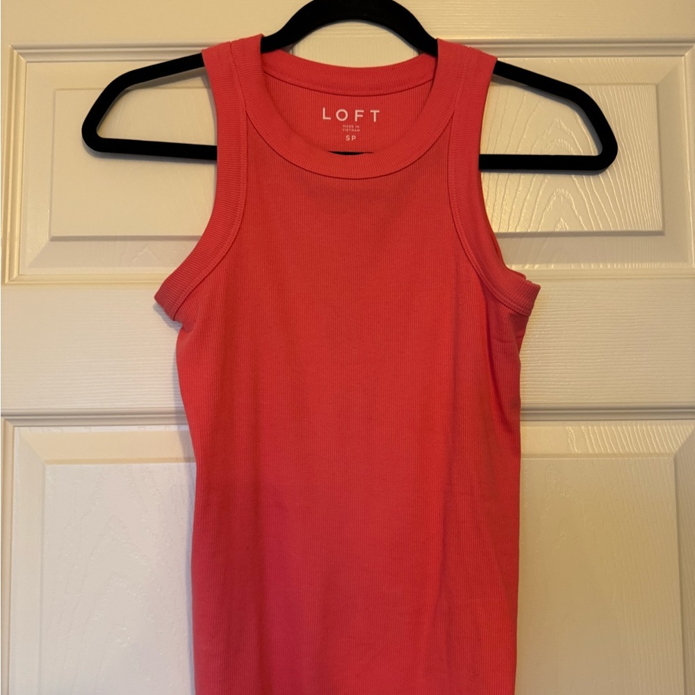 LOFT Vibrant Pink Tank Top